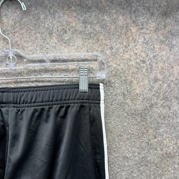 Adidas Track Pants Women Small Black White 3 Stripes Athletic Training Polyester - Picture 10 of 11